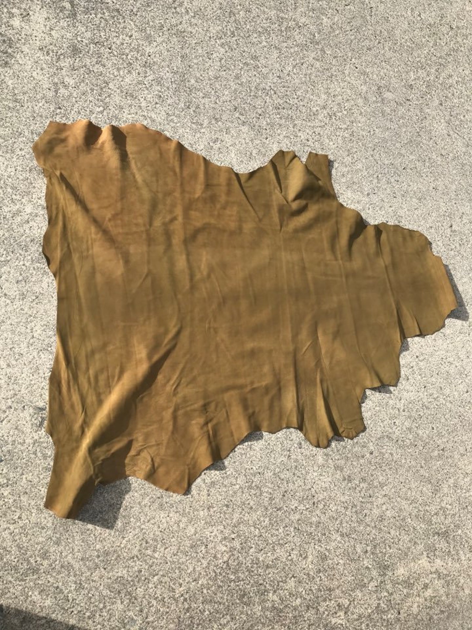 Clearance Sale Kangaroo Leather Skin Shammy Full hide Khaki Etsy