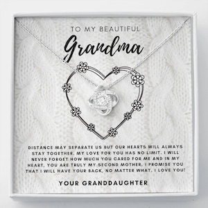To My Grandmother, To Grandma, To Nan, To Gran, To Grandma from Granddaughter, Gift to Grandma, Necklace for grandmothers, Gift to Granny