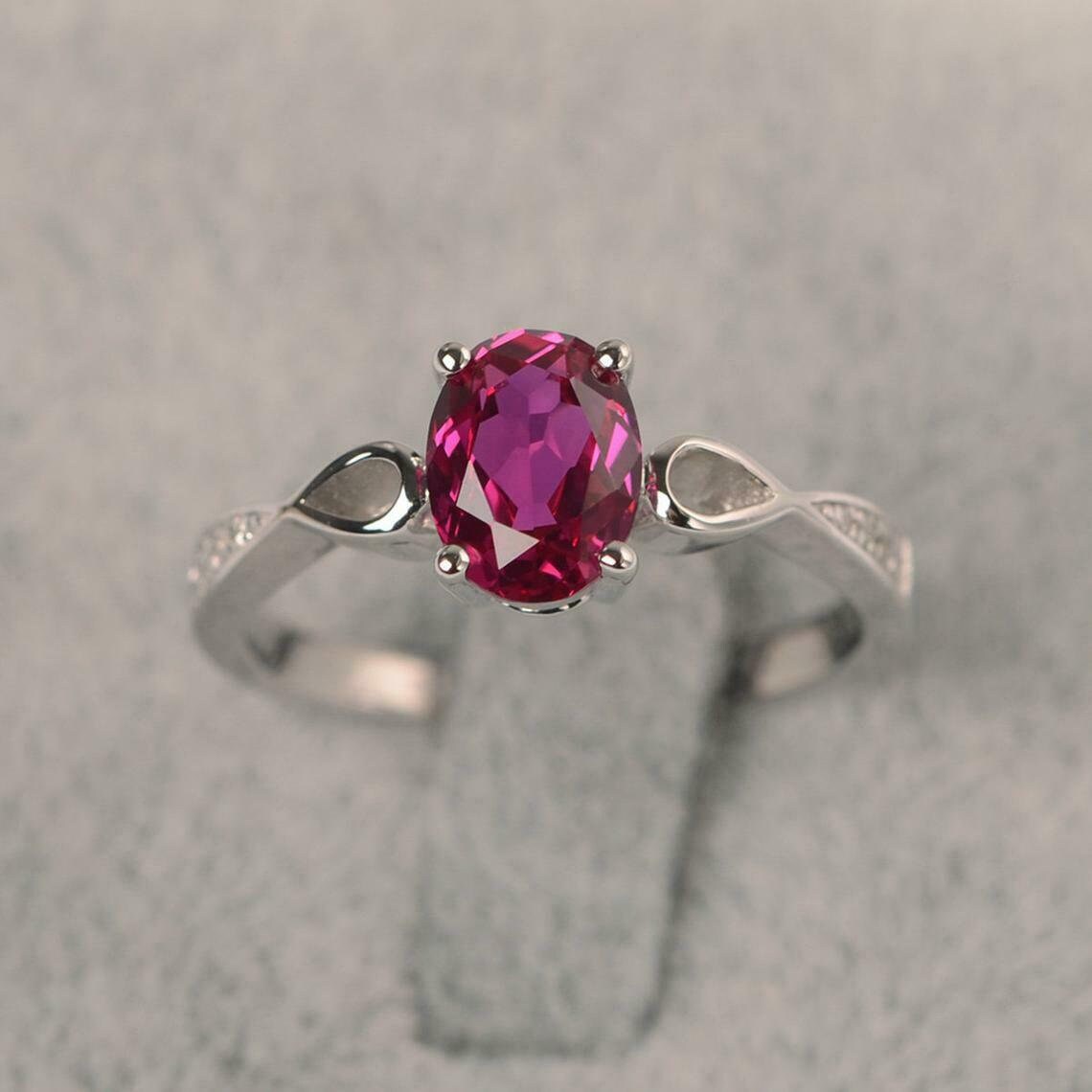 Details about 925 Sterling Silver Natural Ruby Oval Shape Gemstone Handmade Engagement Ring Details about 925 Sterling Silver Natural Ruby Oval Shape Gemstone Handmade Engagement Ring