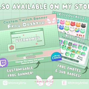 Frog Desktop Panels | Kawaii Frog Stream Panels, Desktop Popup Window ...