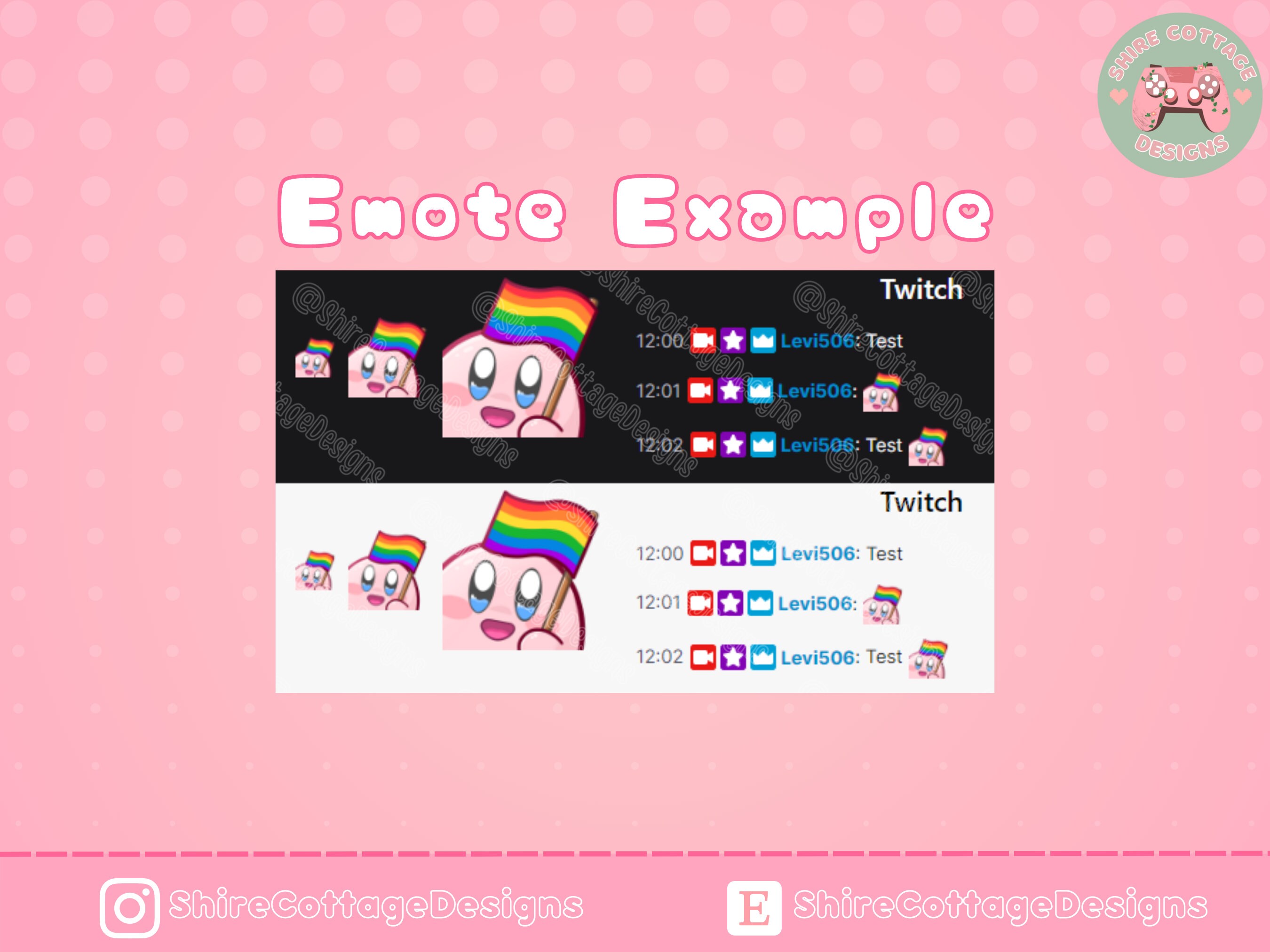 Kirby Pride Emotes, Kirby Emotes, Kirby Stream Pack, Kirby Twitch ...