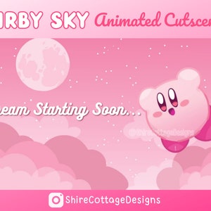 Kirby Animated Cutscenes, Kirby Stream Package, Kirby Emotes, Kirby Art, Kirby Twitch, Twitch Streamer Accessories