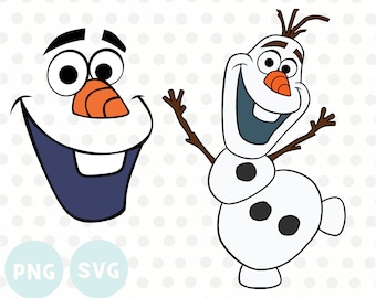 olaf face svg etsy