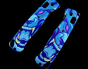 Casquillos de titanio 6AL4V de grado 5 con diseño de cara de lobo personalizado para Benchmade Bugout