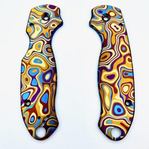 Okładziny CustomFlo Evo Pattern Grade 5 6AL4V Titanium do Spyderco Para 3 C223GP