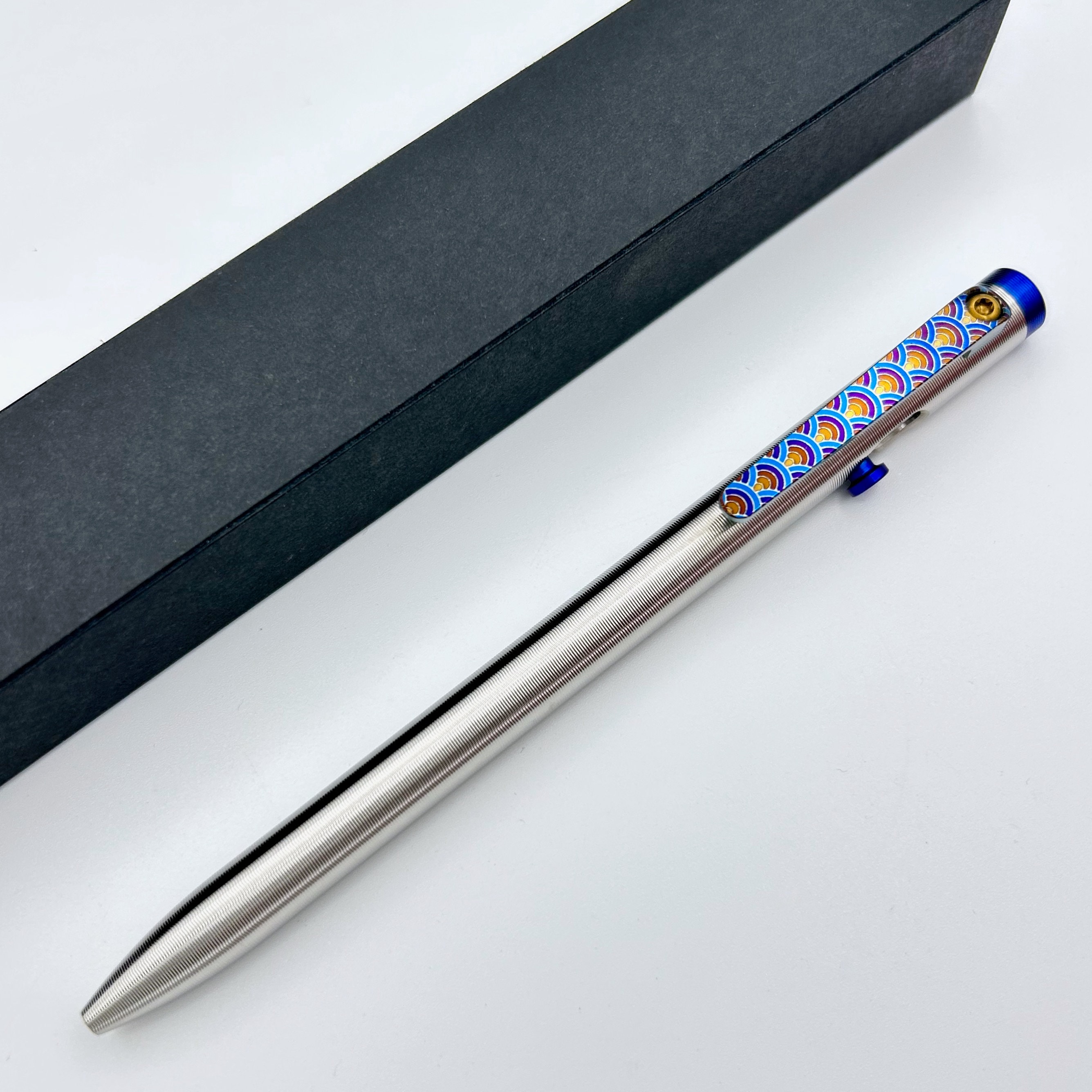 Tactile Turn - Titanium Slim Bolt Action Standard Size Pen