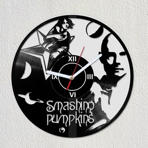 Smashing Pumpkins Vinyl Record Wall Clock Gift Idea Art Decorate Home