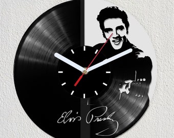 Elvis Presley Vinyl Record Wall Clock Gift Idea Art Decorate Home