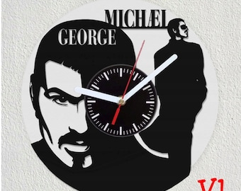 George Michael Disque Vinyle Horloge Murale Idée Cadeau Art Décorer La Maison