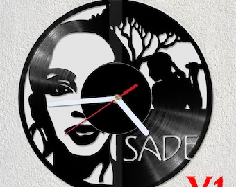 Sade Adu Vinyl Record Wall Clock Gift Idea Art Decorate Home