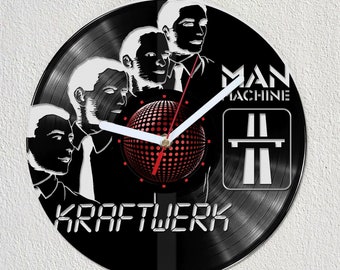 Kraftwerk Vinyl Record Wall Clock Gift Idea Art Decorate Home