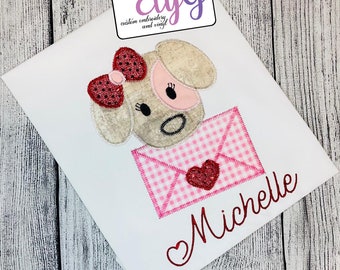 Valentine's Pup Bow Heart Shirt