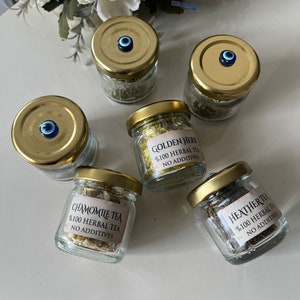 Kräutertee im Glas, Teeglas, Tee Geschenk Geschenk für Teeliebhaber, Geburtstag, Dankeschön, Weihnachten