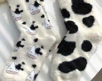 Cow Design Socks Cow Pattern Women Socks Animal Socks Cow - Etsy