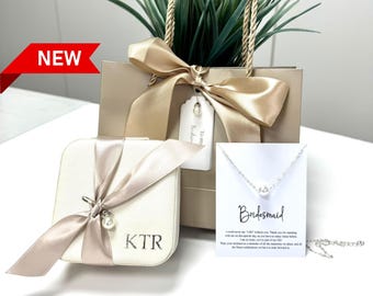 Personalised travel jewelry case | bridal shower gifts | bridesmaid proposal bridal party gifts | personalised wedding gifts