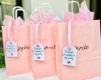 Personalized Party Favor Bag: Pink, Blue, Purple with Sleep Mask Option