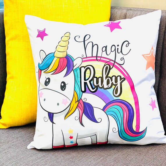 Almohada grande unicornio princesa personalizada, almohada unicornio,  almohada princesa personalizada, almohadas personalizadas para niñas