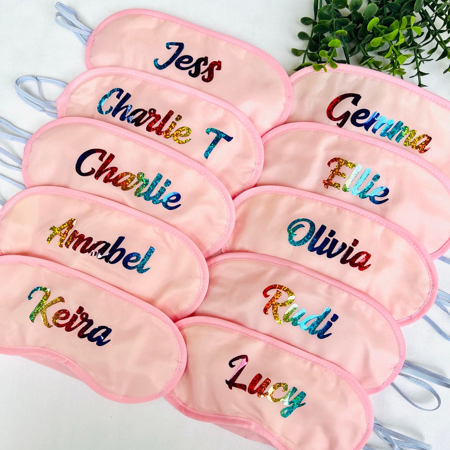 Personalised Sleep Eye Masks for Adults Kids Girls Sleepover Etsy UK