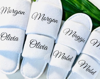 Children spa slippers | personalised pamper party set | pink purple pamper party slippers gift sets | pamper slippers sleep masks gift bag