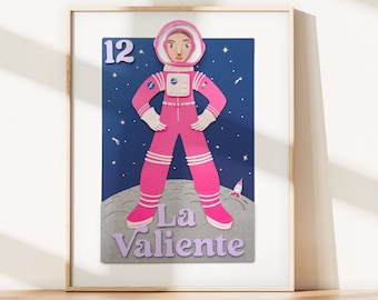 La Valiente / Loteria-Inspired / Photo Print of Cut-Paper Artwork