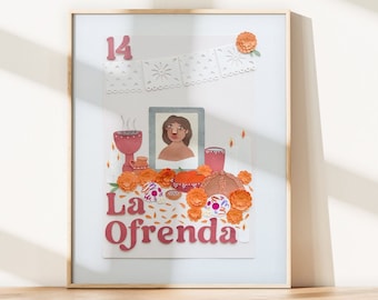 La Ofrenda / Loteria-Inspired / Photo Print of Cut-Paper Artwork