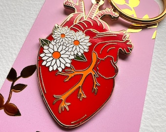 The Heart / El Corazón – Hard Enamel Keychain