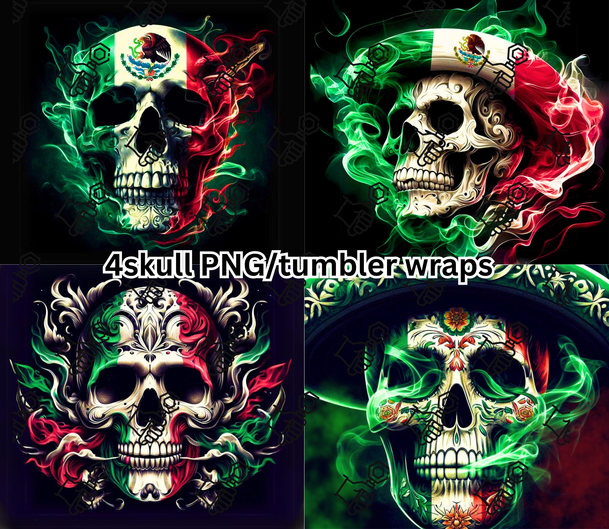 Adesivo Casco Vespa Foglio Decalcomanie Vinile 'Teschio Zucchero' Messicano - Tema Dia De Los Muertos, Per Personalizzare Superfici Foglio Sticker - Foto 5
