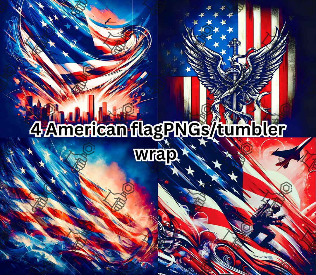 American Flag Png, American Flag Tumbler Wrap, American Flag, Eagle