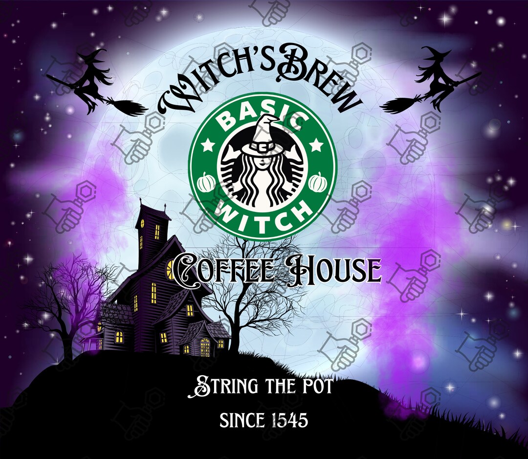 Witches Brew Png, Witches Brew Tumbler Wrap, Basic Witch Png, Basic