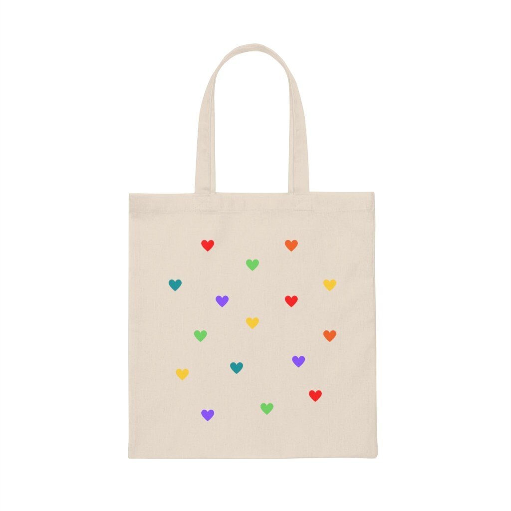 Heart Tote Bag Mini Hearts Tote Preppy Tote Bag Trendy Tote - Etsy
