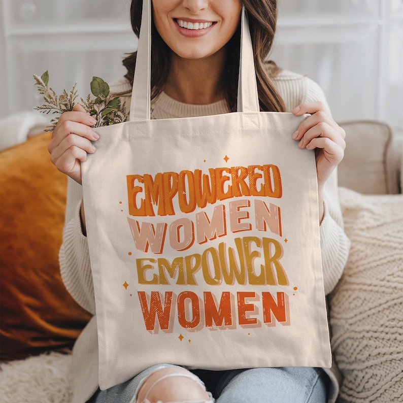 Feminist Tote Bag, Empowered Women Tote Bag, Feminism Tote, Feminist Gift, Womens Rights Tote, Female Empowerment, International Women's Day