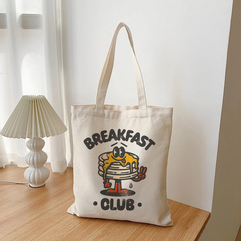 Breakfast Lover Gift, Breakfast Club, Pancake Tote Bag