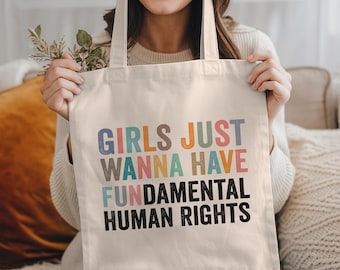 Women's Rights Tote: Empowered Tote Bag, Feminist Tote Bag, Strong Women Gift, Sisterhood Gifts, Tote Bag, International Women's Day Gift