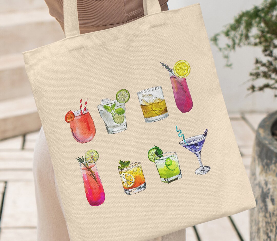 cocktail-tote-bag-cocktail-bag-cocktail-lover-gifts-colorful