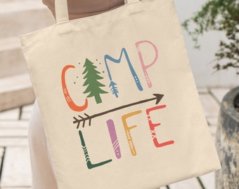 Camping Gift, Camping Tote Bag, Camping Gear, Camping Bag, Happy Camper,  Camper Gift, Tote Bag, Travel Bag, Canvas Bag, Personalized Tote 