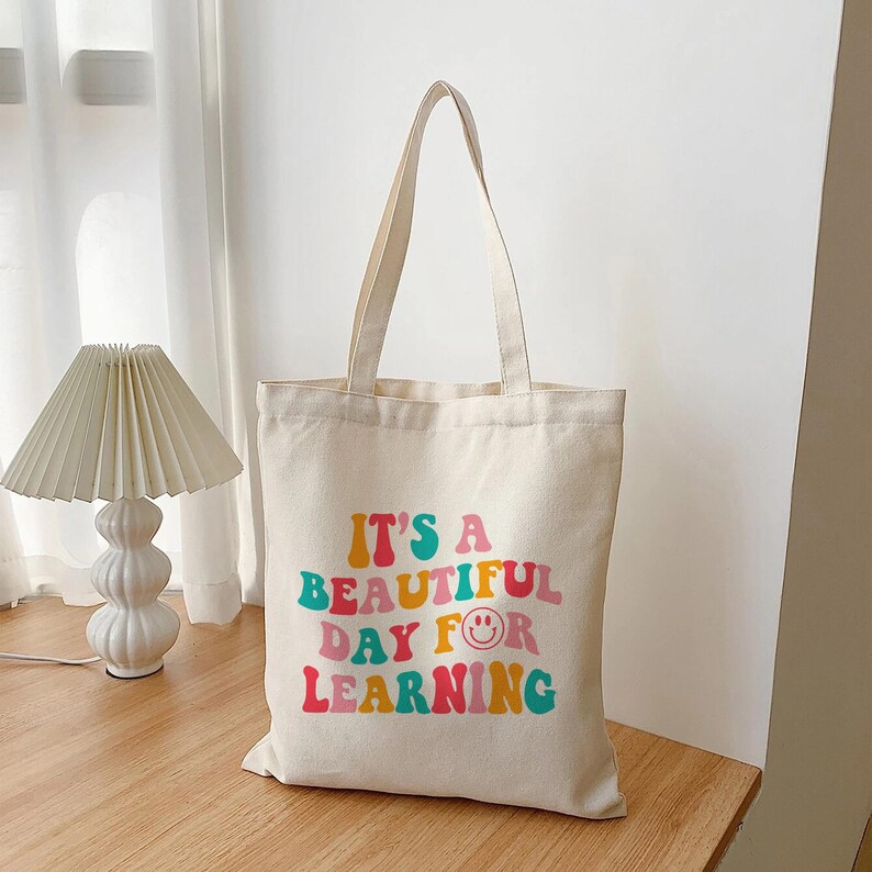 Teacher Tote Bag: Teacher Gift, Canvas Tote Bag, Teacher Bag, Teacher Appreciation Gifts, School Tote Bag