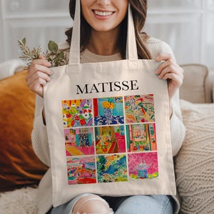 Henri Matisse Tote Bag, Classic Art Gift, Vintage Floral