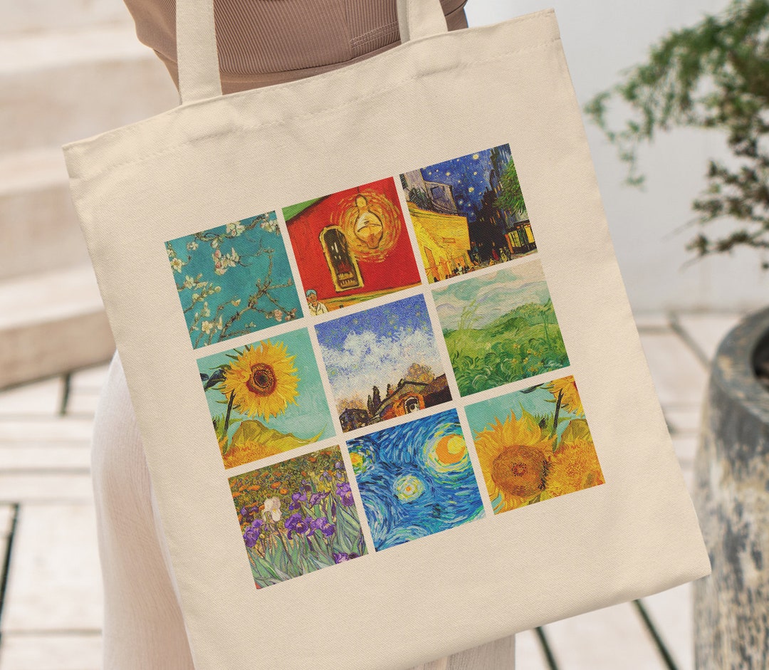 Van Gogh Tote Van Gogh Tote Bag Starry Night Tote Van Gogh Etsy