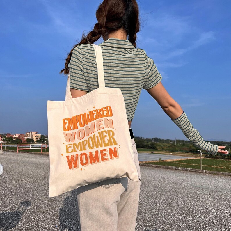 Feminist Tote Bag, Empowered Women Tote Bag, Feminism Tote, Feminist Gift, Womens Rights Tote, Female Empowerment, International Women's Day