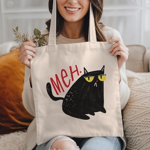 Cat Bag, Cat Tote Bag, Cat Lover Gift, Funny Cat Tote Bag, Cat Meme, Funny Tote Bag, Funny Cat Gifts, Cat Canvas Bag, Cat Market Bag