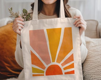 Bohemian Tote Bag: Beach Bachelorette, Bride Beach Bag, Sunshine Gifts, Cute Tote Bag