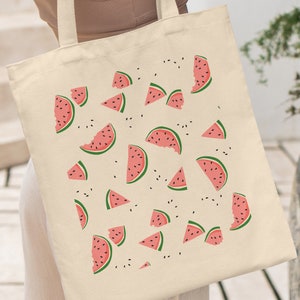 Watermelon Tote Bag Tote Bag Fruit Fruit Tote Bag - Etsy