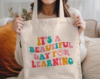 Teacher Tote Bag: Teacher Gift, Canvas Tote Bag, Teacher Bag, Teacher Appreciation Gifts, School Tote Bag