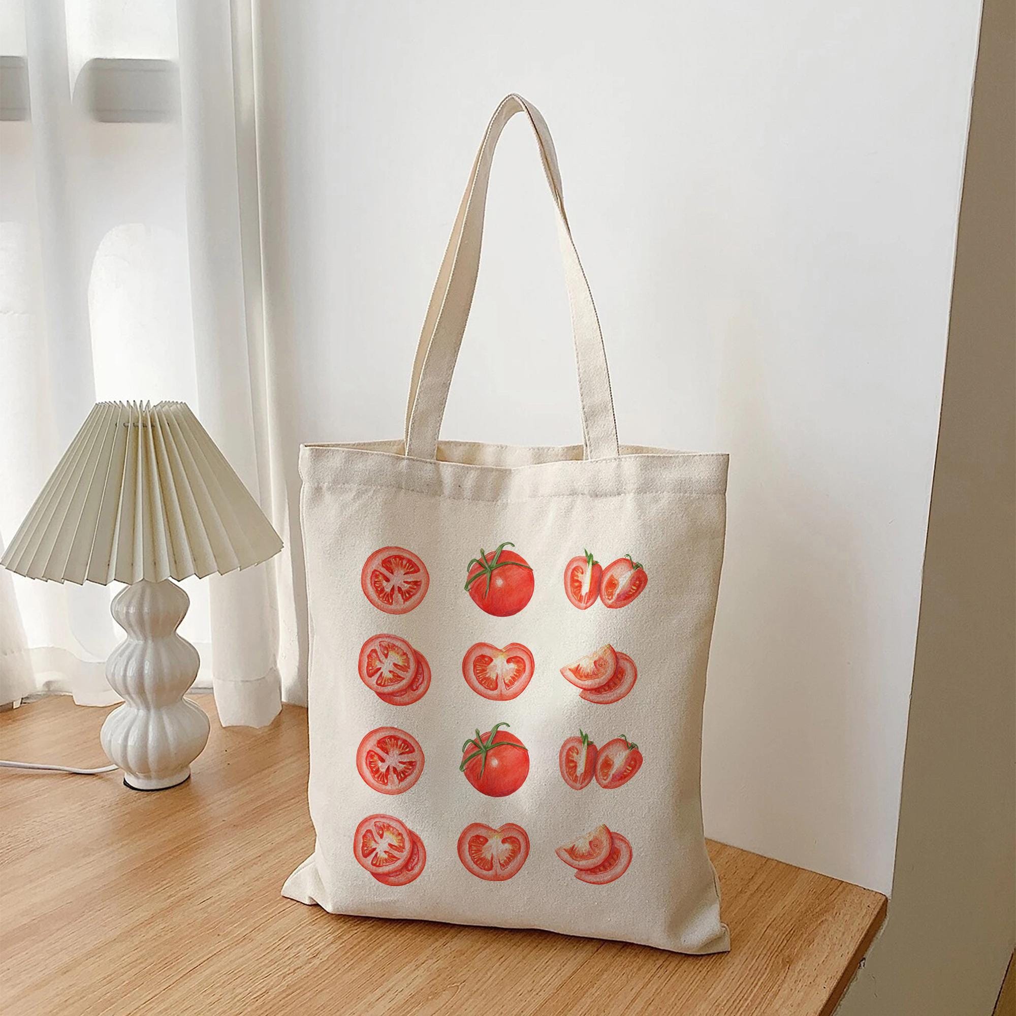 Tomato Tote Bag, Tomatoes Bag, Gardening Tote, Vegetable Tote