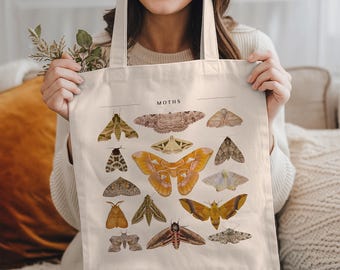 Luna Moth Bag, Butterfly Tote, Butterfly Gifts For Women, Goblincore Accessories
