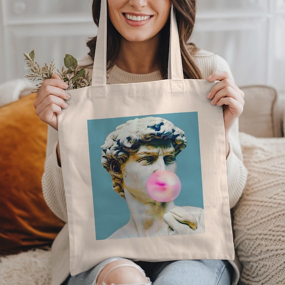 Art Tote Bag, David Michelangelo, Gifts For Art Lovers, Funny Tote Bag