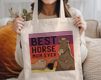 Horse Tote Bag: Gift For Horse Lover, Equestrian Gifts, Horse Gifts, Horse Mom
