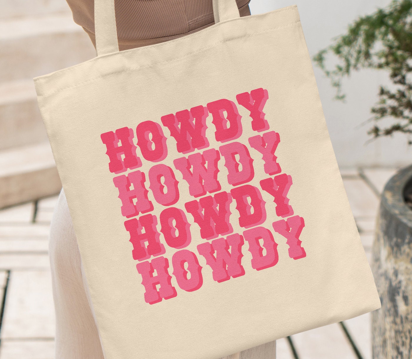Howdy Tote Bag Cowboy Tote Bag Cowgirl Tote Bag Preppy Tote - Etsy