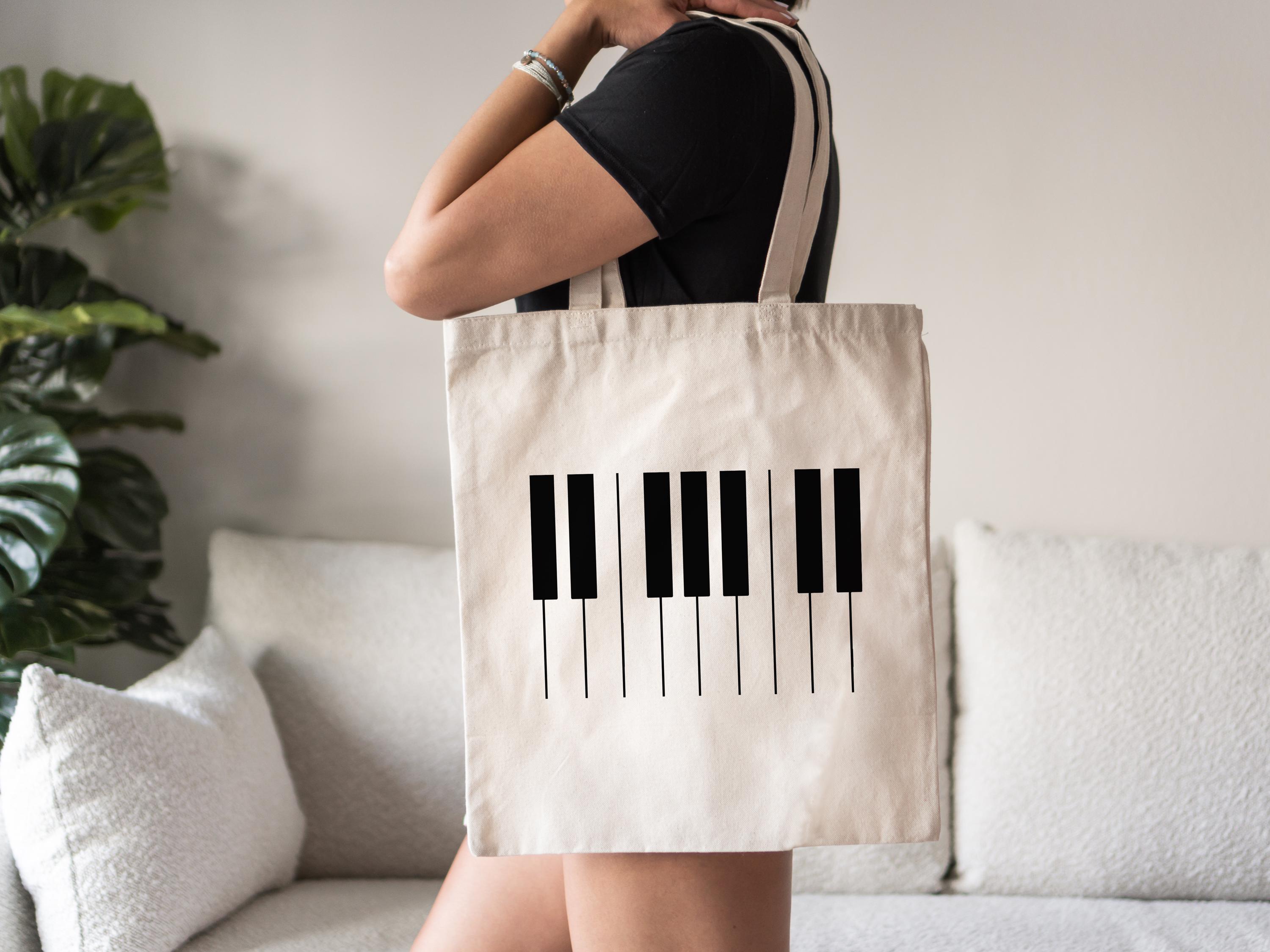 Piano tote bag on sale