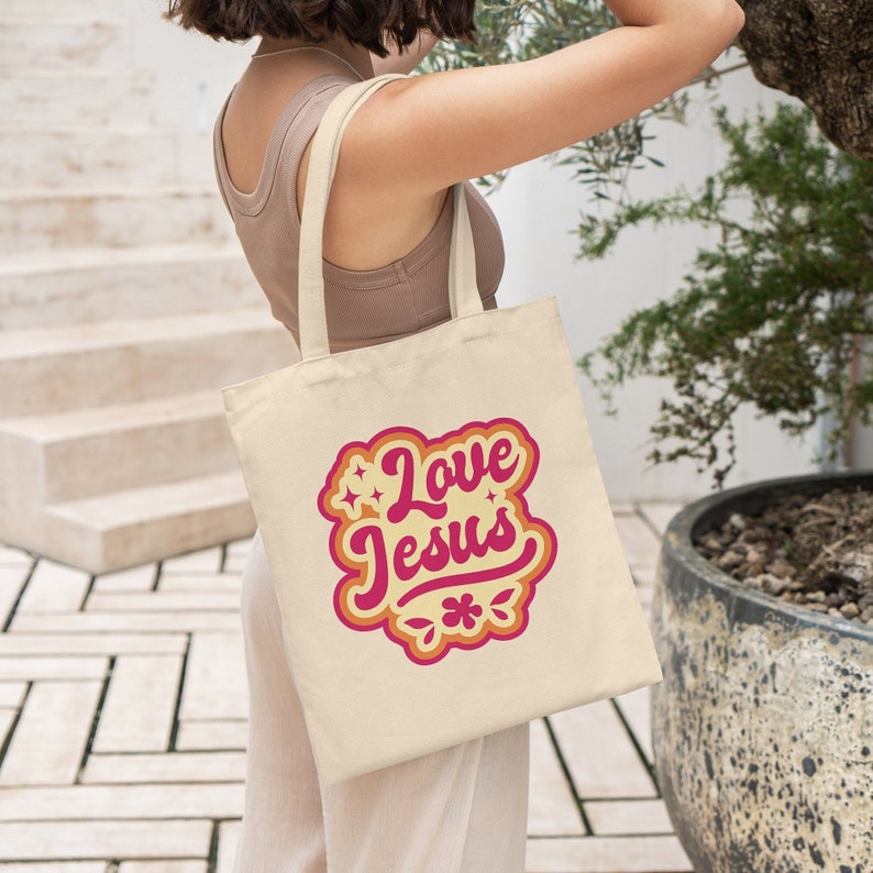 Christian Tote Bag, Love Like Jesus, Christian Girl Gifts, Christian ...